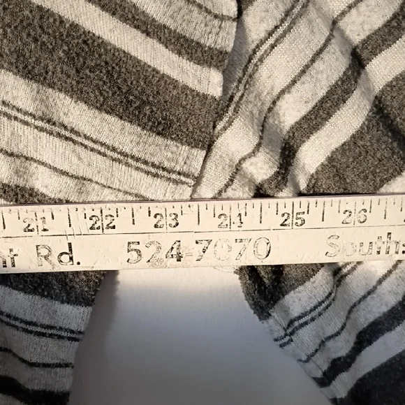 Alter'd State Black and White Striped Long Sleeve Top Women's Size Large - Picture 8 of 9